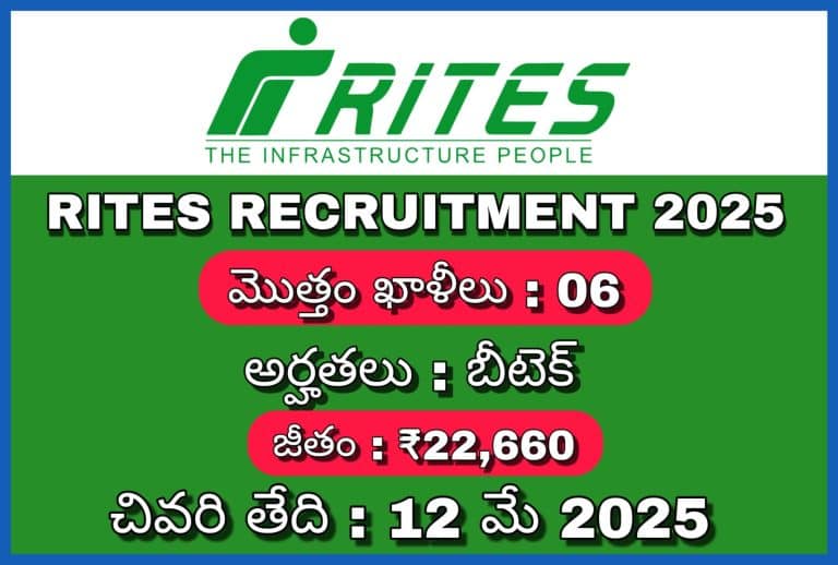 RITES లిమిటెడ్ నోటిఫికేషన్ 2025