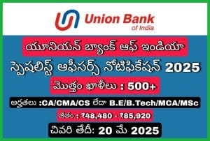 UBI భారీ నోటిఫికేషన్ 2025