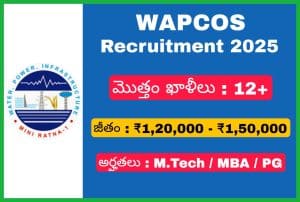 WAPCOS ఎక్స్‌పర్ట్స్ నోటిఫికేషన్ 2025