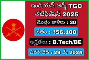 ఇండియన్ ఆర్మీ నోటిఫికేషన్ 2025